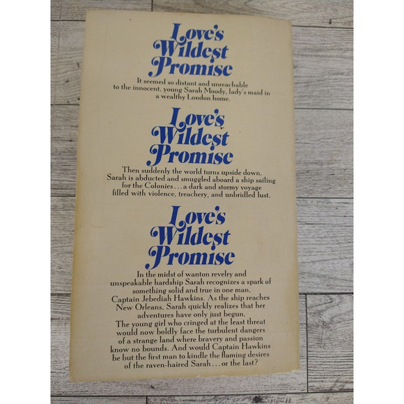 Love’s Wildest Promise by Patricia Matthews 1977 Romance Paperback 1st Print - Picture 3 of 10
